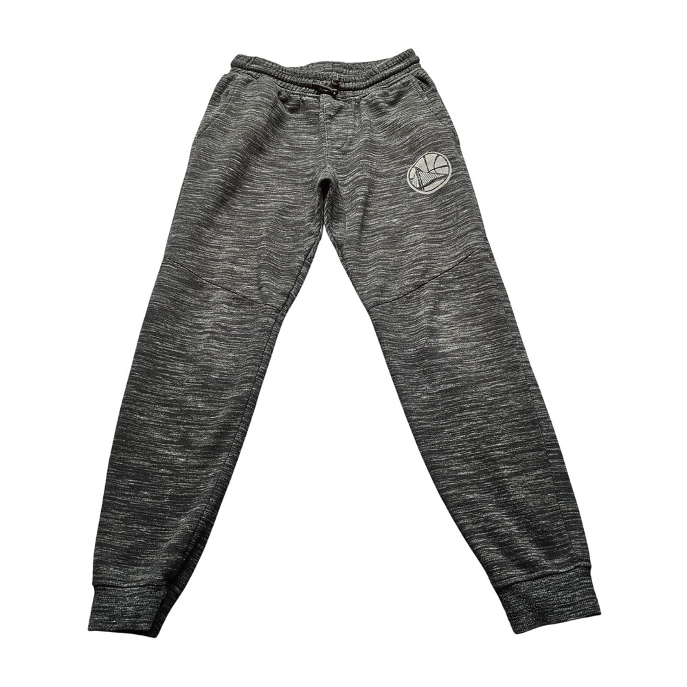Golden State Warriors Joggers Boys M Gray NBA Basketball Space Dye Sweatpants